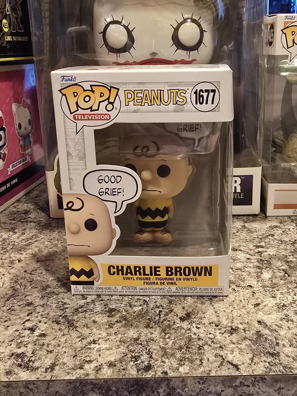 Funko Pop! Peanuts Charlie Brown Yellow Black Vinyl Figure